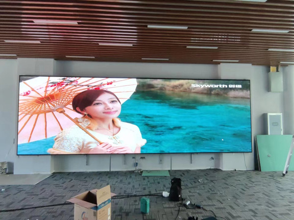 扶余P1.53led小间距屏安装案例